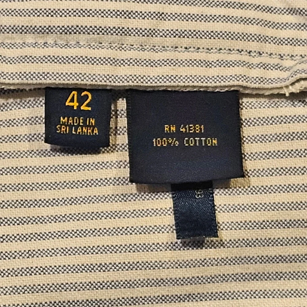 Polo Ralph Lauren Mens Chino Shorts Blue White Striped Classic Fit 9